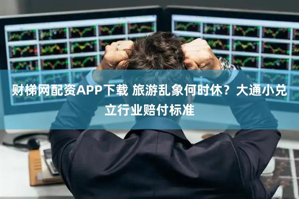 财梯网配资APP下载 旅游乱象何时休?大通小兑立行业赔付标准